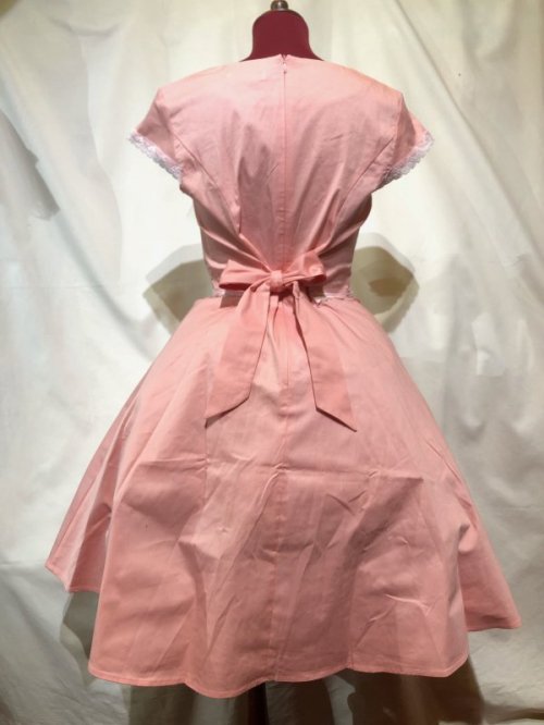 【MARBLE】マーブル 【Lサイズ】アンティークカメオ付きレース飾りロングワンピース:ピンク