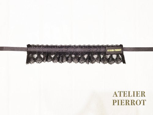 【ATELIER PIERROT】アトリエピエロ 十字架レースチョーカー Black