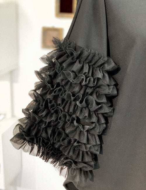 【Na+H】エヌエープラスエイチ shell袖フリルカットソー