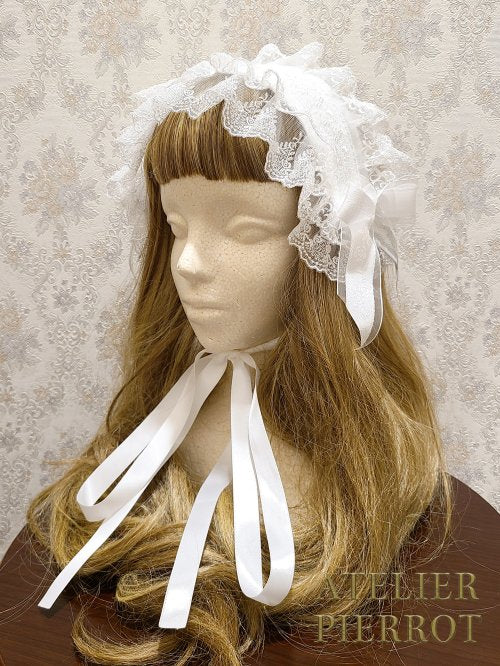 【ATELIER PIERROT】romanesque headdress ホワイト/ブラック