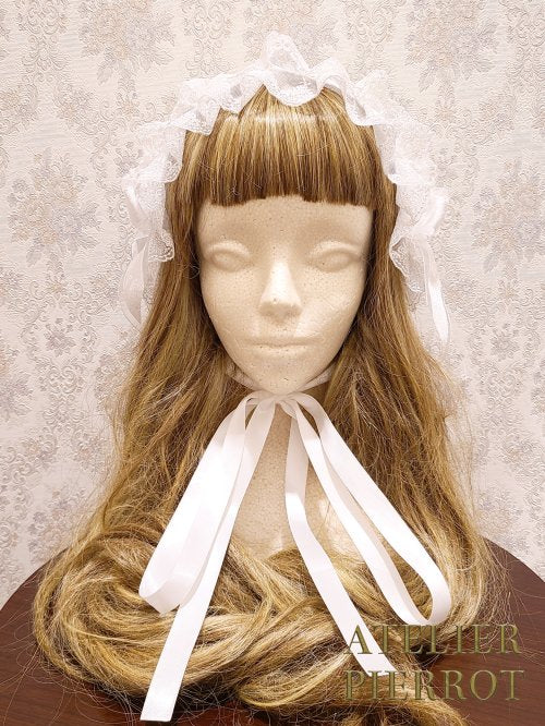 【ATELIER PIERROT】romanesque headdress ホワイト/ブラック