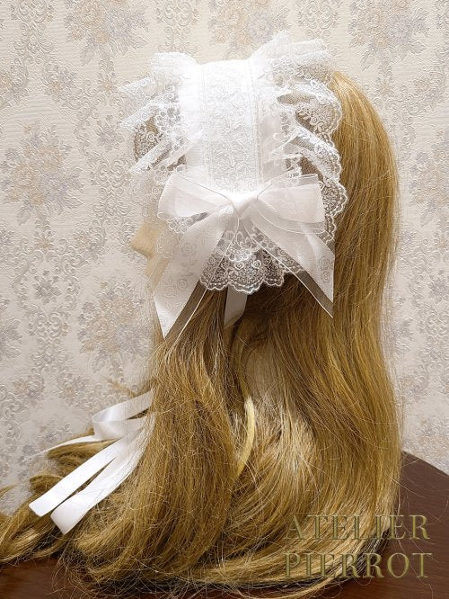 【ATELIER PIERROT】romanesque headdress ホワイト/ブラック
