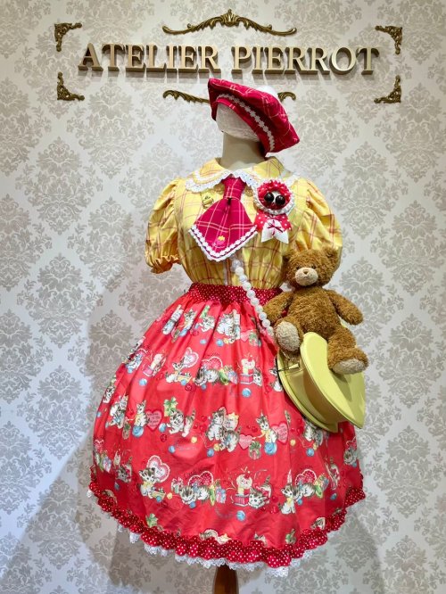 【Violet Fane】ヴァイオレットフェーン HAPPY TARTANSブラウス イエロー