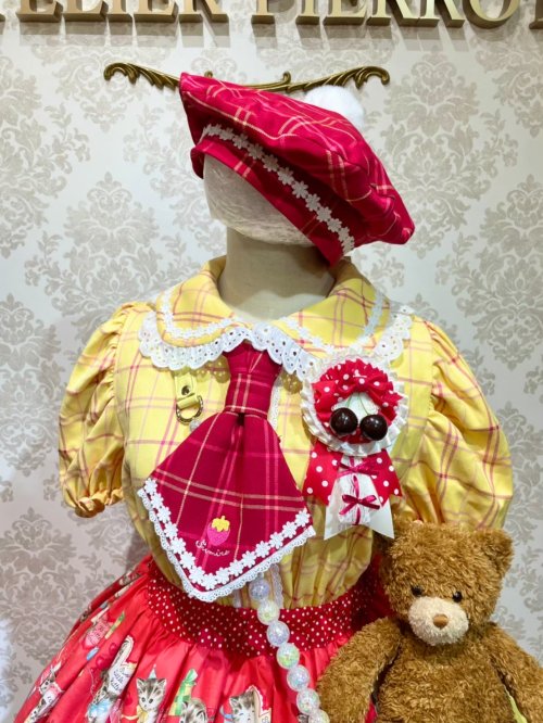 【Violet Fane】ヴァイオレットフェーン HAPPY TARTANSブラウス イエロー