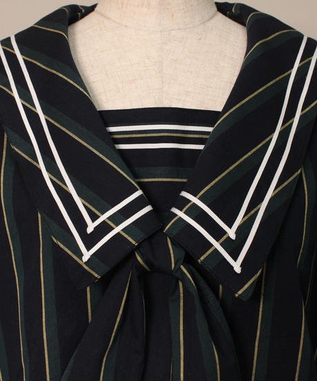 【HERHUM】ハーハム ベンジャミンシャツブラウス グリーン/ワイン