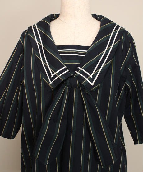 【HERHUM】ハーハム ベンジャミンシャツブラウス グリーン/ワイン