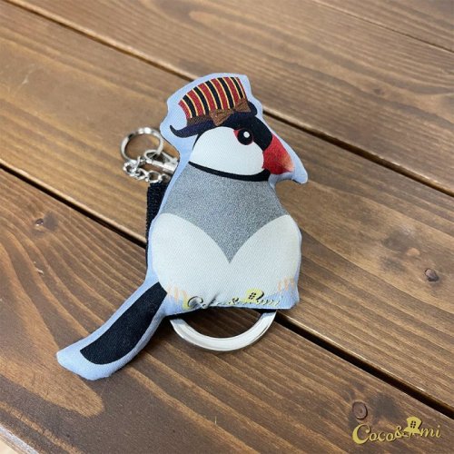 【Coco&Ami】ココトアミ 3WAYバッグチャーム/文鳥(並文鳥)