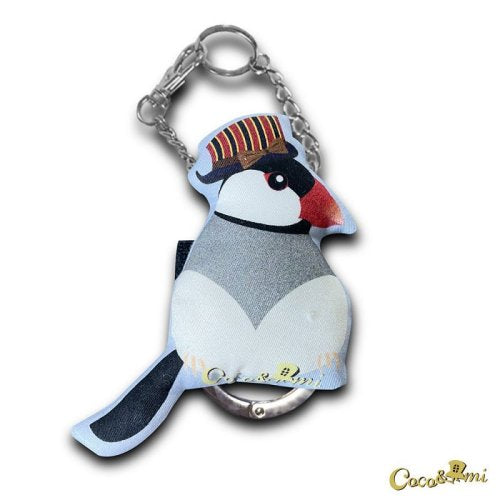 【Coco&Ami】ココトアミ 3WAYバッグチャーム/文鳥(並文鳥)