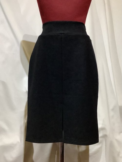 【MARBLE】マーブル 十字架付きあみあげタイトスカート:黒