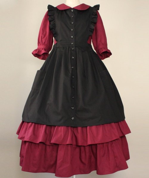 【HERHUM】ハーハム レベッカエプロンジャンパースカート Gothic Edition