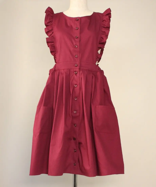 【HERHUM】ハーハム レベッカエプロンジャンパースカート Gothic Edition