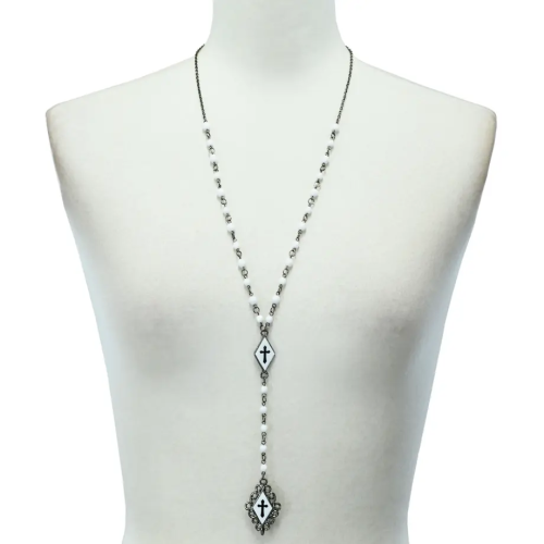 【Sheglit】シェグリット "Crusade"クロスロザリオ ホワイト