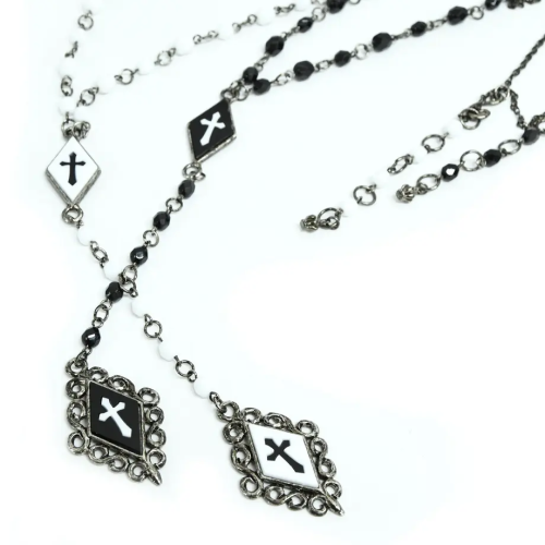 【Sheglit】シェグリット "Crusade"クロスロザリオ ホワイト