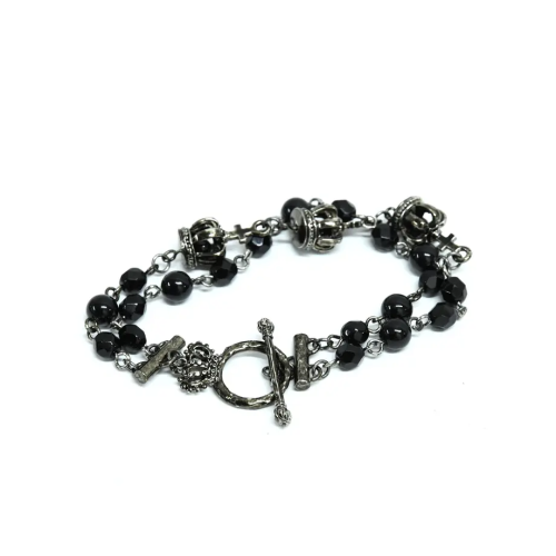 【Sheglit】シェグリット ロイヤルクラウンブレスレット ブラック