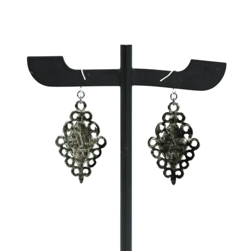 【Sheglit】シェグリット "Crusade"クロスピアス ブラック