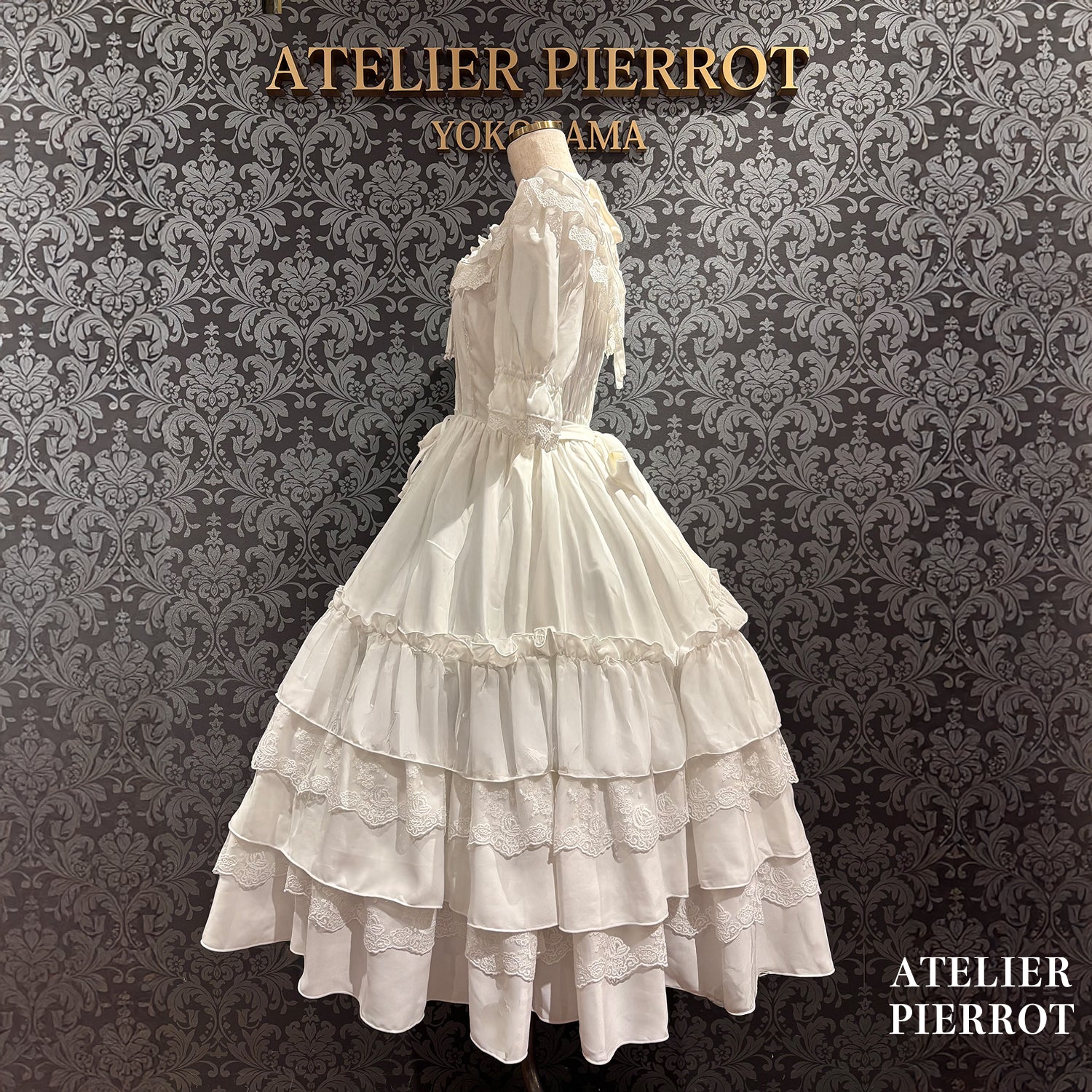 【ATELIER PIERROT】 ★Now accepting reservations★Aveline Mimore DressWhite/lavender/Navy/Black