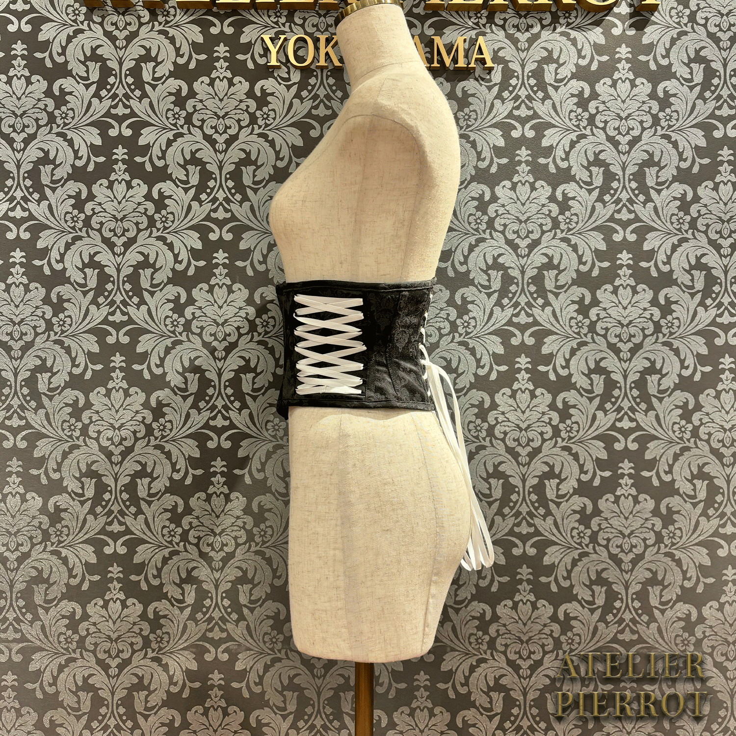 【ATELIER PIERROT】 Midnight Thorn Corset White/Wine/Navy/Black×White/Black