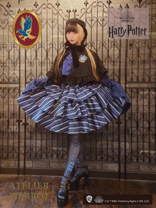 【ATELIER PIERROTHarry Potter雙按鈕2路2向Cape Ravenclaw★