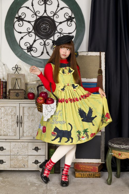 【MorunxMuuna Stoik】 「魔女の庭~りんごフェア~」ワンピース