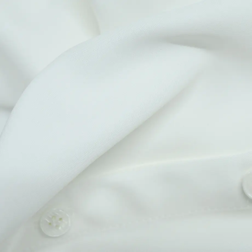 【MiDiom】ミディオム Ruffle Frill Big Shirt White