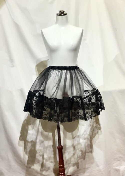 【MARBLE】マーブル レース付きインナーパ二エ:黒×黒レース