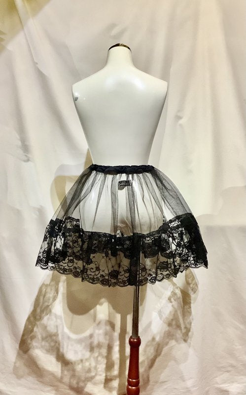 【MARBLE】マーブル レース付きインナーパ二エ:黒×黒レース