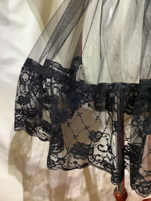 【MARBLE】マーブル レース付きインナーパ二エ:黒×黒レース