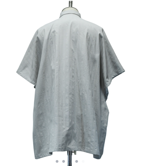 【MiDiom】ミディオム Square Big Shirt Light Grey