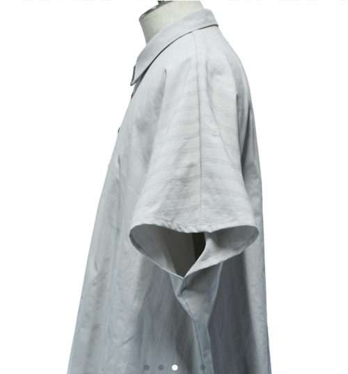 【MiDiom】ミディオム Square Big Shirt Light Grey