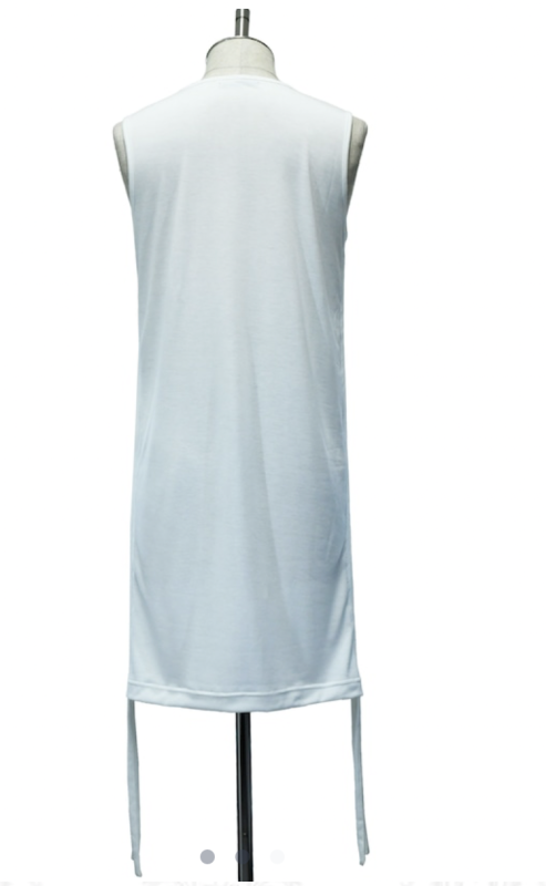 【MiDiom】ミディオム Shirring Tank Top White