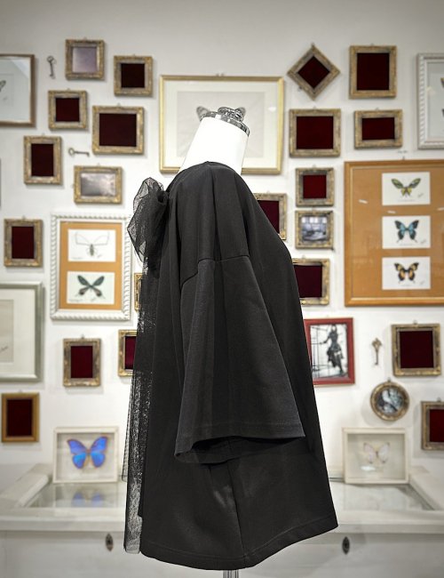 【Na+H】エヌエープラスエイチ drift背中リボンカットソー