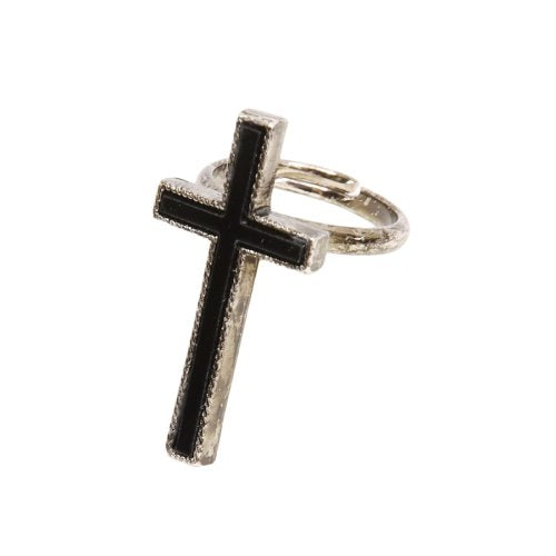 【Sheglit】シェグリット "Sacred"クロスリング ブラック