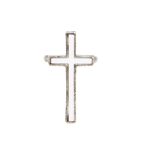 【Sheglit】シェグリット "Sacred"クロスリング ホワイト