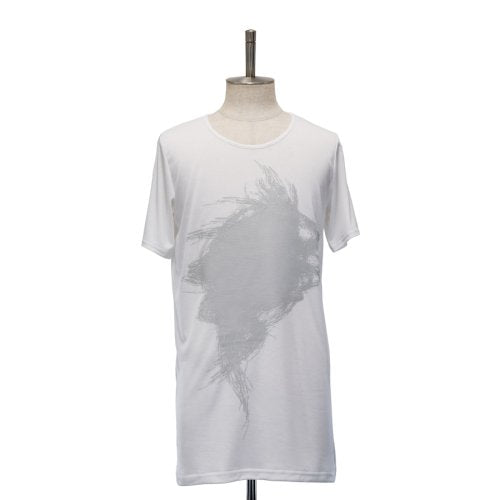 【MiDiom】ミディオム Singularity Print Tee White