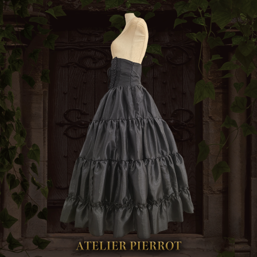 【ATELIER PIERROT】 Long Corset Skirt Black