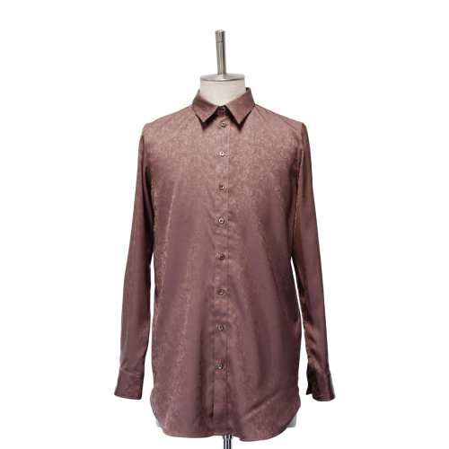 【MiDiom】ミディオム Crocus JQ Long Shirt Old Rose