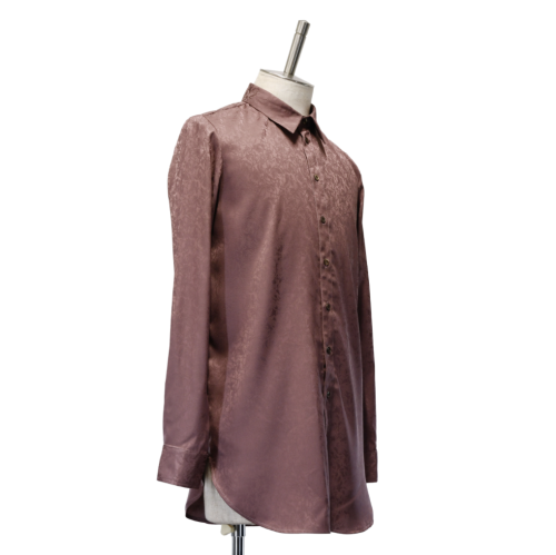 【MiDiom】ミディオム Crocus JQ Long Shirt Old Rose