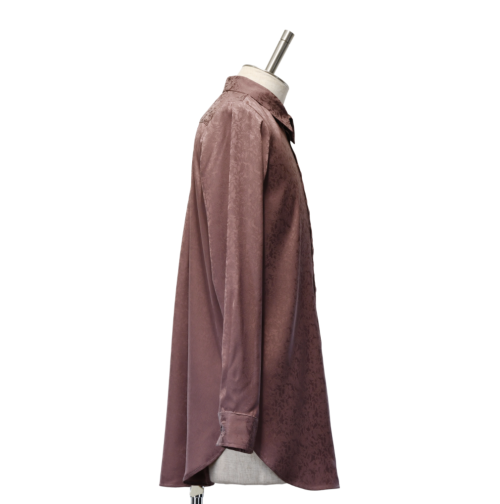 【MiDiom】ミディオム Crocus JQ Long Shirt Old Rose