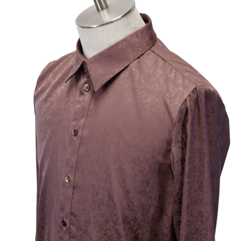 【MiDiom】ミディオム Crocus JQ Long Shirt Old Rose