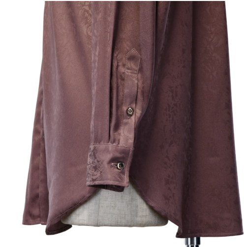 【MiDiom】ミディオム Crocus JQ Long Shirt Old Rose