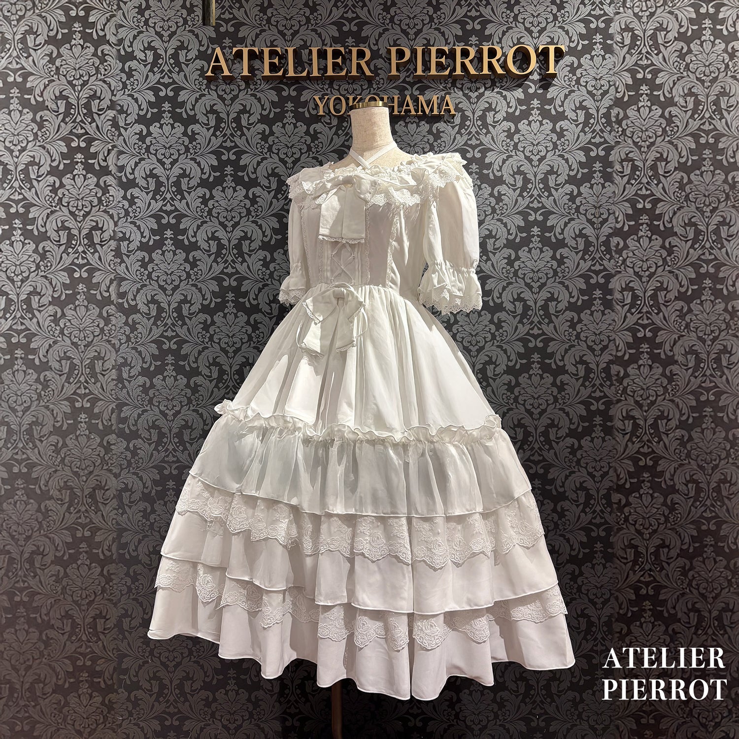 【ATELIER PIERROT】 ★Now accepting reservations★Aveline Mimore DressWhite/lavender/Navy/Black