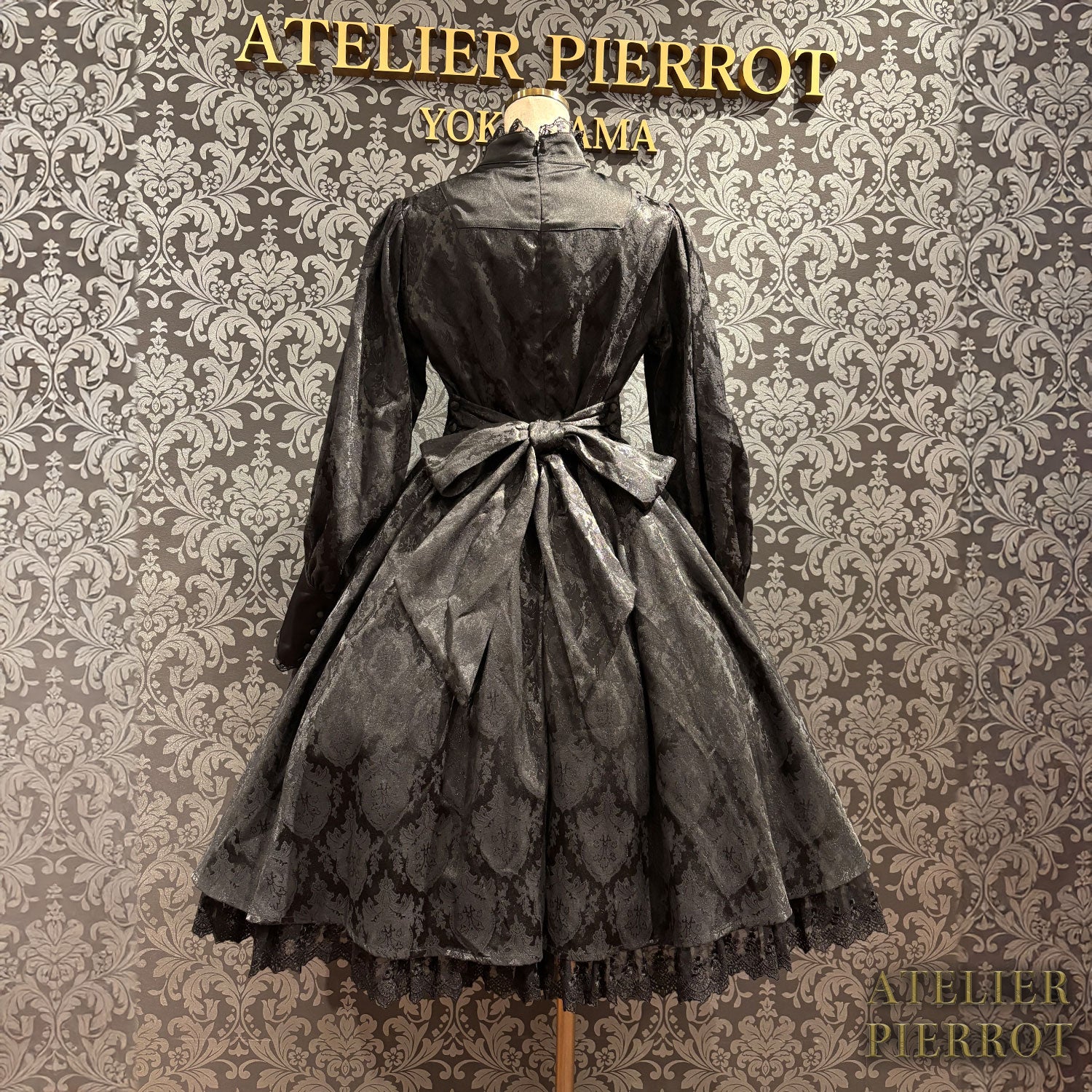 【ATELIER PIERROT】 Victorian Reverie Dress ホワイト/ボルドー/ネイビー/ブラック