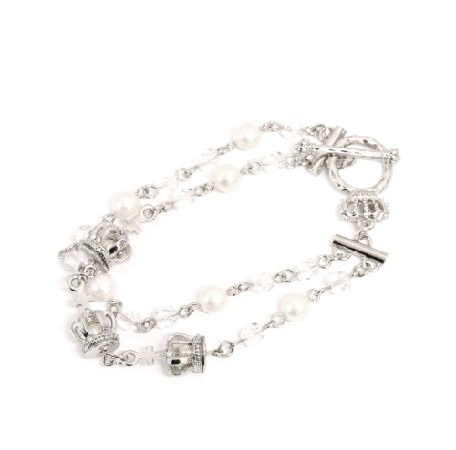 【Sheglit】シェグリット ロイヤルクラウンブレスレット "CrystalClear"