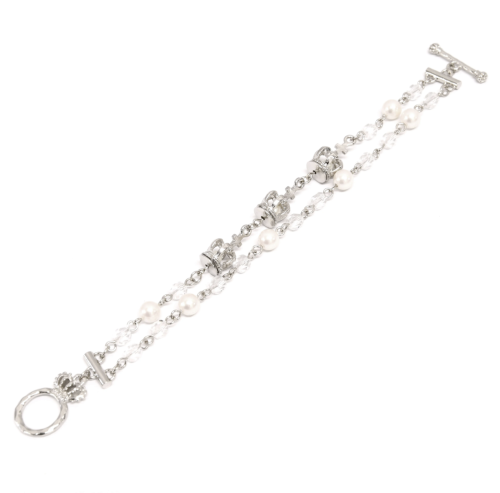 【Sheglit】シェグリット ロイヤルクラウンブレスレット "CrystalClear"