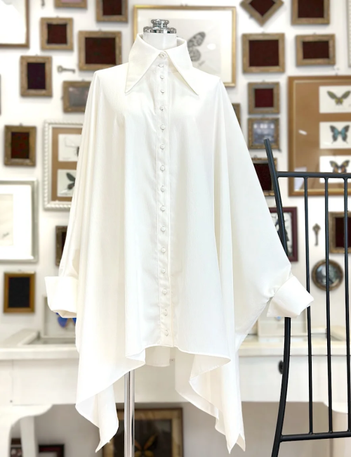 【Na+H】エヌエープラスエイチ driftドルマンシャツ(白)