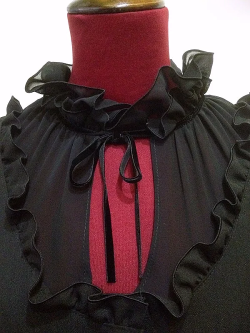 【MARBLE】マーブル ロングサーキュラーフェミニンコート:黒