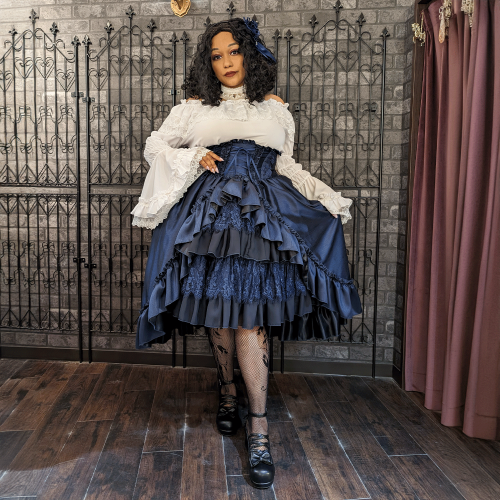 【ATELIER PIERROT】Shirring princess sleeve blouse Plus Size ★サマーセール対象!!8月24日まで★