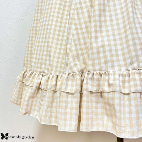 【heavenly garden 】ヘヴンリィ ガーデン フリルセーラーワンピース ベージュ