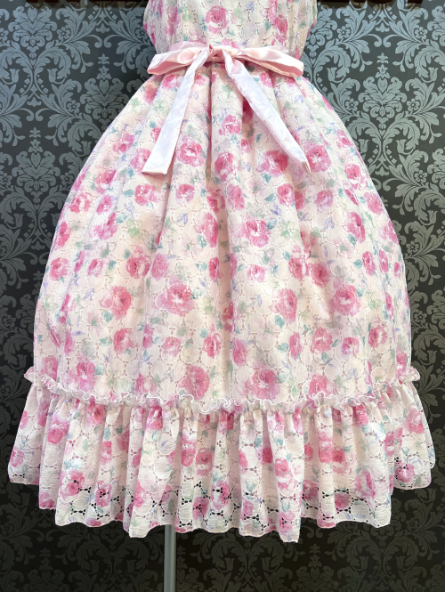 【Pina sweet collection】ピナスイートコレクション フラワーガーデンジャンパースカート ピンク