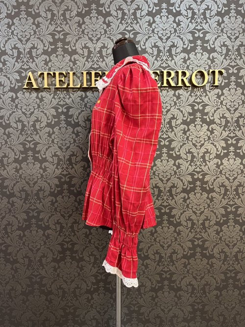 【Violet Fane】ヴァイオレットフェーン HAPPY TARTANS長袖ブラウス